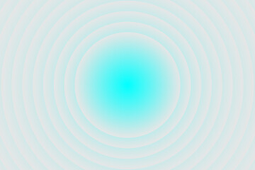 Abstract 3d geometric seamless radiating gradient sphere circle background. Abstract cyan geometric gradient sphere circle wallpaper, backdrop, and background.  