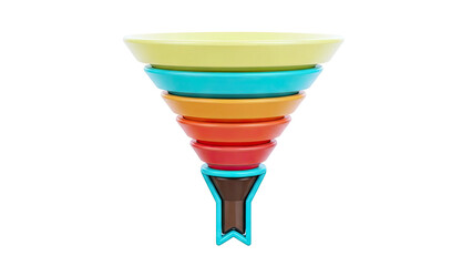 Colorful Funnel Diagram