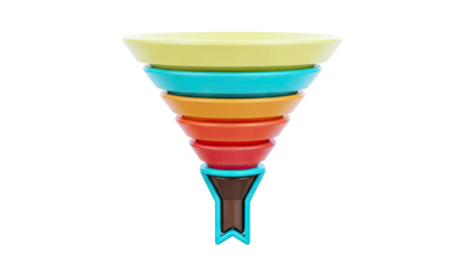 Colorful Funnel Diagram