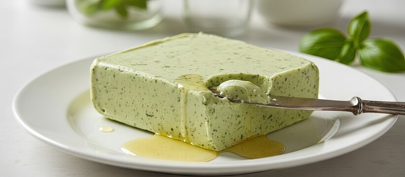 Cannabutter - green marijuana cooking fat 