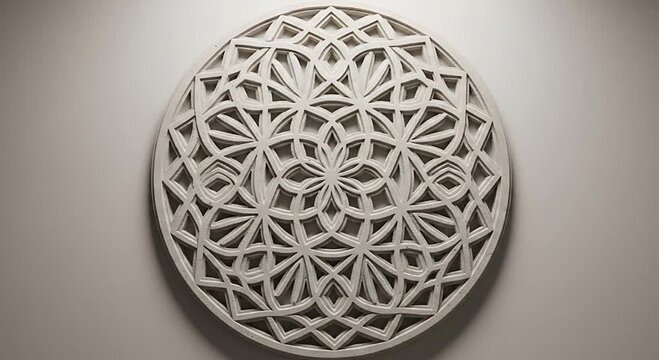 Geometric decorative wall pattern