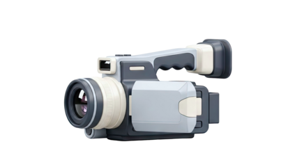 Retro Camcorder with Lens and Handle