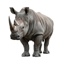 Obraz premium Majestic rhino standing proudly in a natural habitat