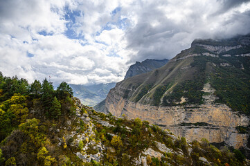 Obraz premium mountain landscape with clouds