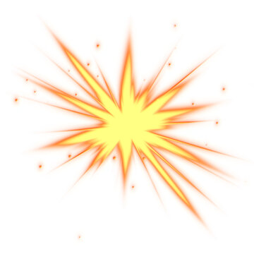 Light shiny Bright Star Light explodes on a isolated  transparent background