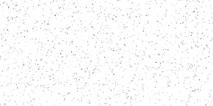 Abstract monochrome mosaic texture with scattered irregular gray and black tesserae on a clean white backdrop for graphic design and subtle patterns