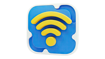 3D Wi-Fi Symbol Icon