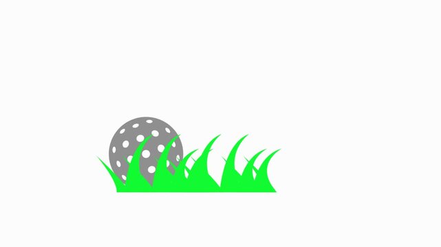 golf  icon animation simple flat