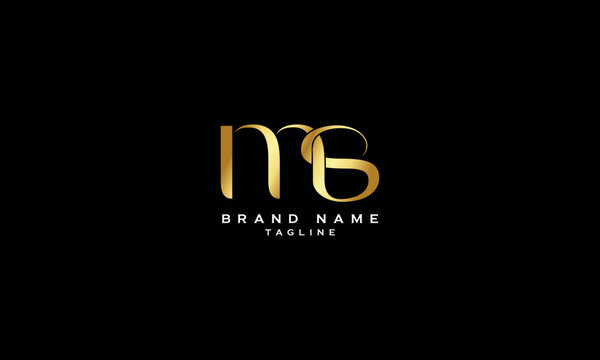 MSB SMB MBS BMS Abstract initial monogram letter alphabet logo design