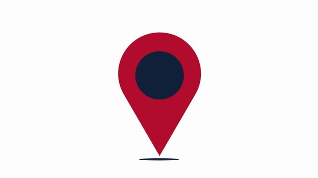 map pin   icon animation simple flat