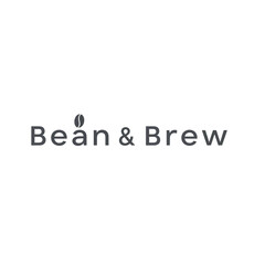 Fototapeta premium Bean Brew Logo Featuring a Coffee Bean.