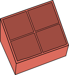 네모 초콜릿 상자