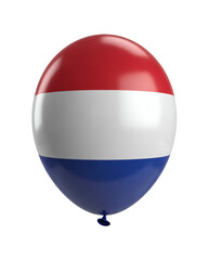 Naklejka premium Celebrate Netherlands with a vibrant balloon, perfect for Dutch events, parties, and festive occasions, showcasing national pride