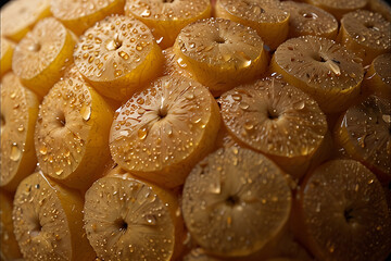 Abstract Background of apple skin texture with natural gloss, fresh daylight lighting, macro photography