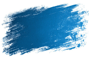 Abstract bright background with paint strokes on a white or transparent background. Blue banner color. Paint spots and strokes.
