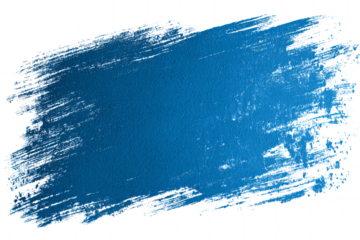 Abstract bright background with paint strokes on a white or transparent background. Blue banner color. Paint spots and strokes.