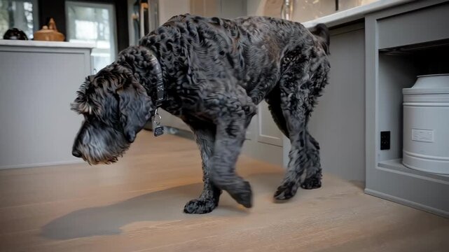 Modern kitchen cabinetry with integrated pet feeding station and stylish storage solutions that blend functionality with a petfriendly lifestyle.