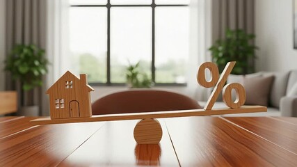 Mortgage Rate Balance House Interest Percent Home Loan Percentages Real Estate Finance Property Value Investments Buying Market