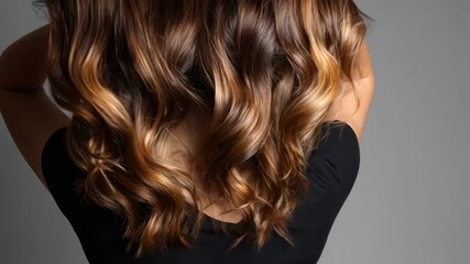 Medium shot showing the ombre technique in progress with seamless gradient color transitions from dark to light shades emphasizing expert hair dyeing skills.