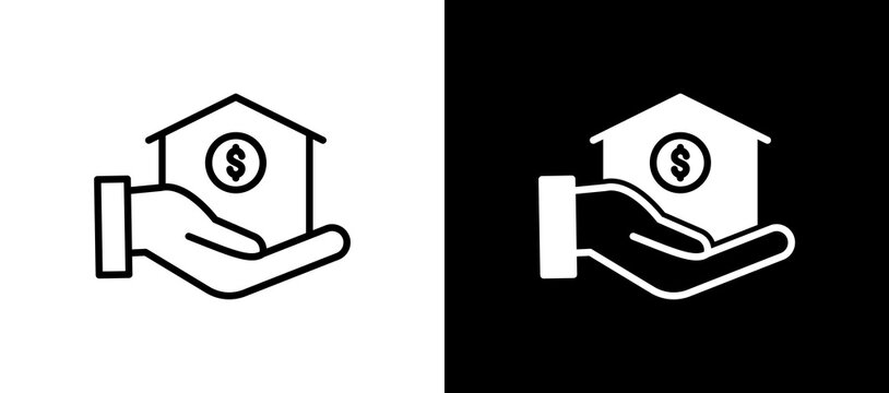 Mortgage blackwhite icon