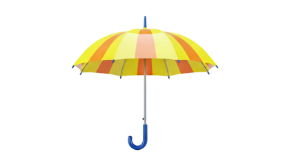 Yellow and Orange Striped Umbrella