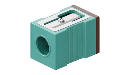 Fototapeta premium Teal and Brown Desk Pencil Sharpener