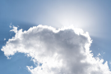 sunbeams between storm clouds