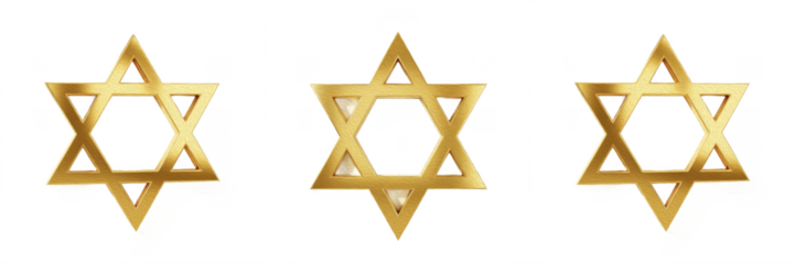 Star of David Jewish Religious Symbol Magen David Hexagram Sign Representing Judaism, Jewish Identity, Synagogue Use and Cultural Faith Icon Isolated on White Background