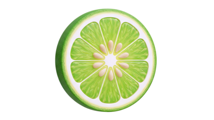 Realistic Lime Slice