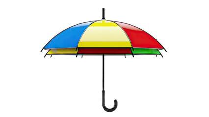 Colorful Striped Umbrella
