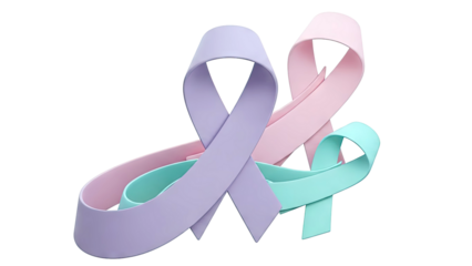 Pastel Awareness Ribbons