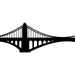 Fototapeta premium Bridge Silhouette Design
