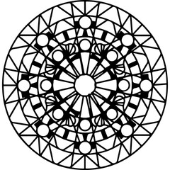 Intricate Circular Geometric Design