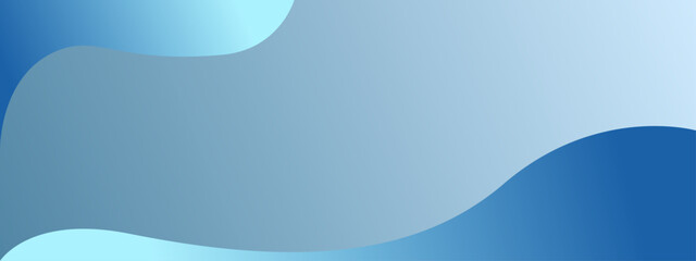 Modern Blue Gradient Background with Smooth Abstract Liquid Waves