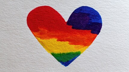 Vibrant Rainbow Heart Glitter Design on Sparkling Silver Background Symbolizing Love Pride and Inclusivity in Festive Colors