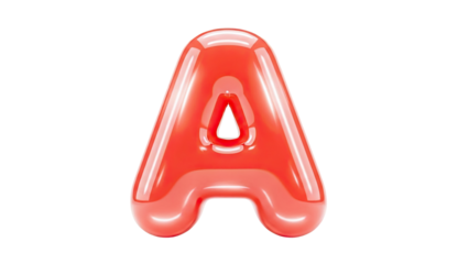 Red inflatable letter A