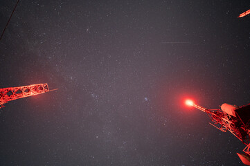 鰐塚山電波塔からの夜空