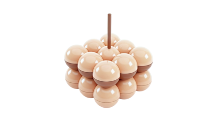 Geometric Arrangement of Spheres with Central Rod