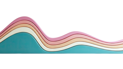 Pastel Waves Abstract Design