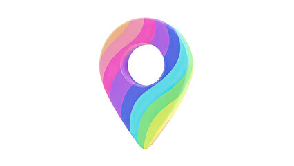Rainbow Pin Icon