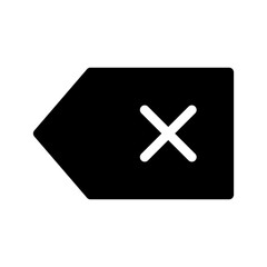 Obraz premium Backspace Icon Vector Symbol Design Illustration