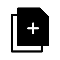 Obraz premium Add File Icon Vector Symbol Design Illustration
