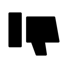 Dislike Icon Vector Symbol Design Illustration