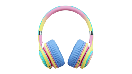 Colorful Striped Headphones