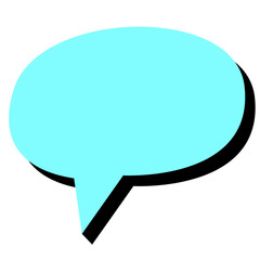 Bubble Chat Retro Graphic Illustration