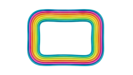 Rainbow Arch Border with Rounded Corners