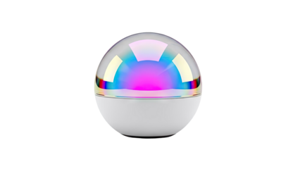 Egg-shaped LED light with multicolor glow