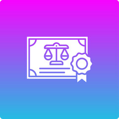 Obraz premium Certificate Icon