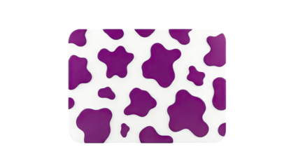 Purple and White Cow Print Pattern