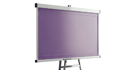 Purple Whiteboard on a Stand